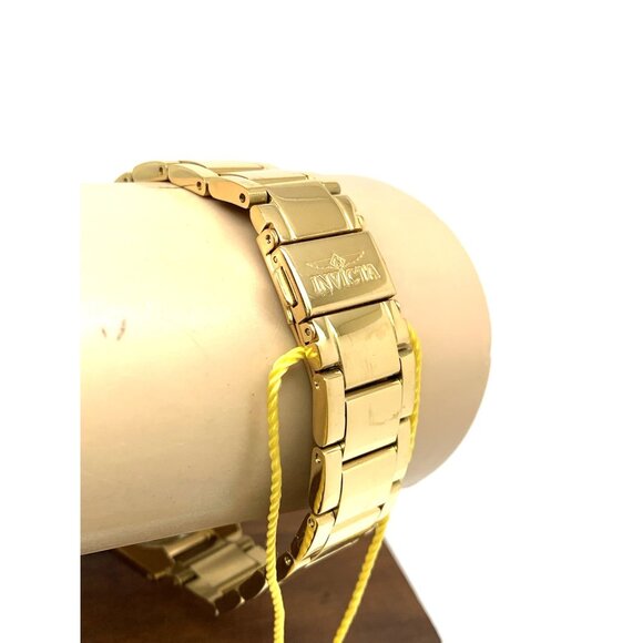 Invicta Women's Watch 28281 Angel Blue Dial Gold Stainless Steel Quartz 35mm - Picture 9 of 13